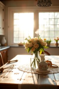 Cozy Weekend Morning in a Bright Kitchen – free AI stock image