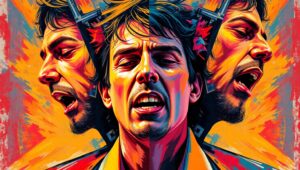 Cubist Portrait of a Musician – free AI stock image