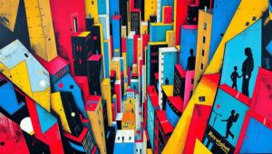 Cubist Urban Symphony – free AI stock image