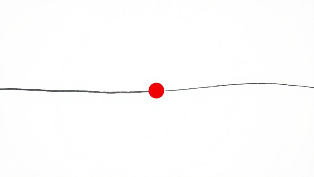 Curved Line with a Splash of Color – free AI stock image