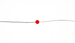 Curved Line with a Splash of Color – free AI stock image