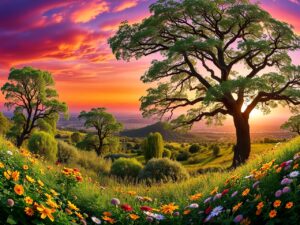 A Dance of Colors in Nature – free AI stock image