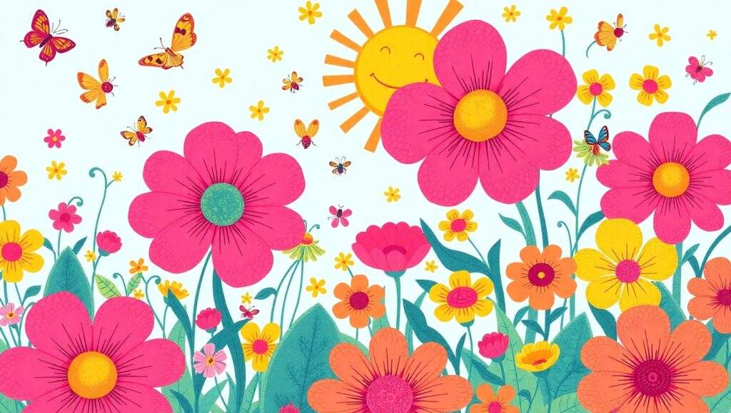 Dance of the Garden Creatures – free AI stock image