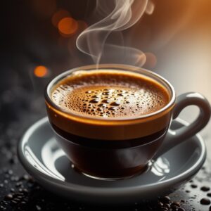 Delectable Macro Shot of Freshly Brewed Coffee – free AI stock image