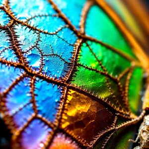 Detailed Close-Up of a Butterfly Wing – free AI stock image