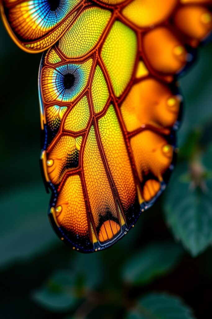 Detailed World of a Butterfly’s Wing – free AI stock image