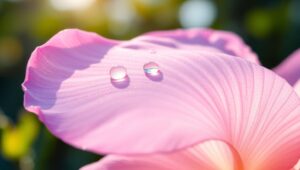 Dew-Kissed Flower Petal Close-Up s64 – free AI stock image