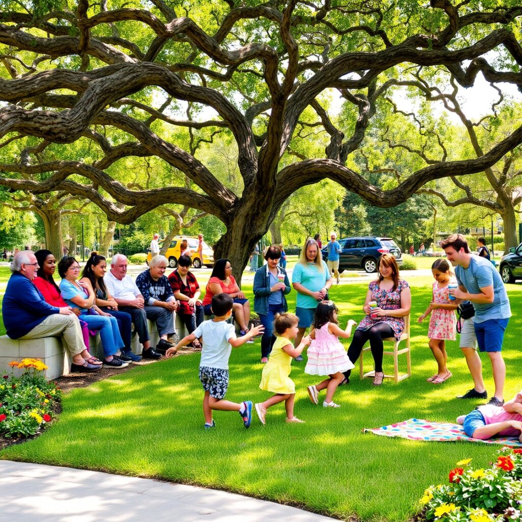 A Diverse Gathering of People in Conversation – free AI stock image