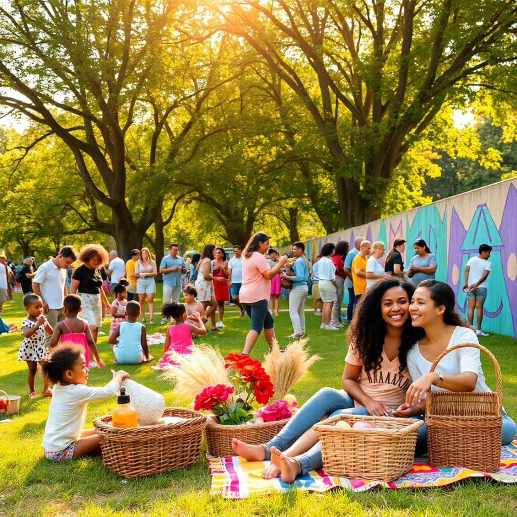 Diverse Group Engaging in Community Activities – free AI stock image