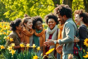 Diverse Group of Friends Laughing Together – free AI stock image