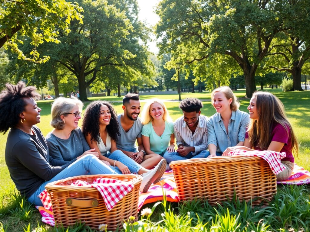 Diverse Group of Friends Laughing Together – free AI stock image