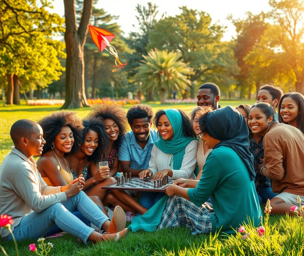 Diverse Group of People in Harmony – free AI stock image