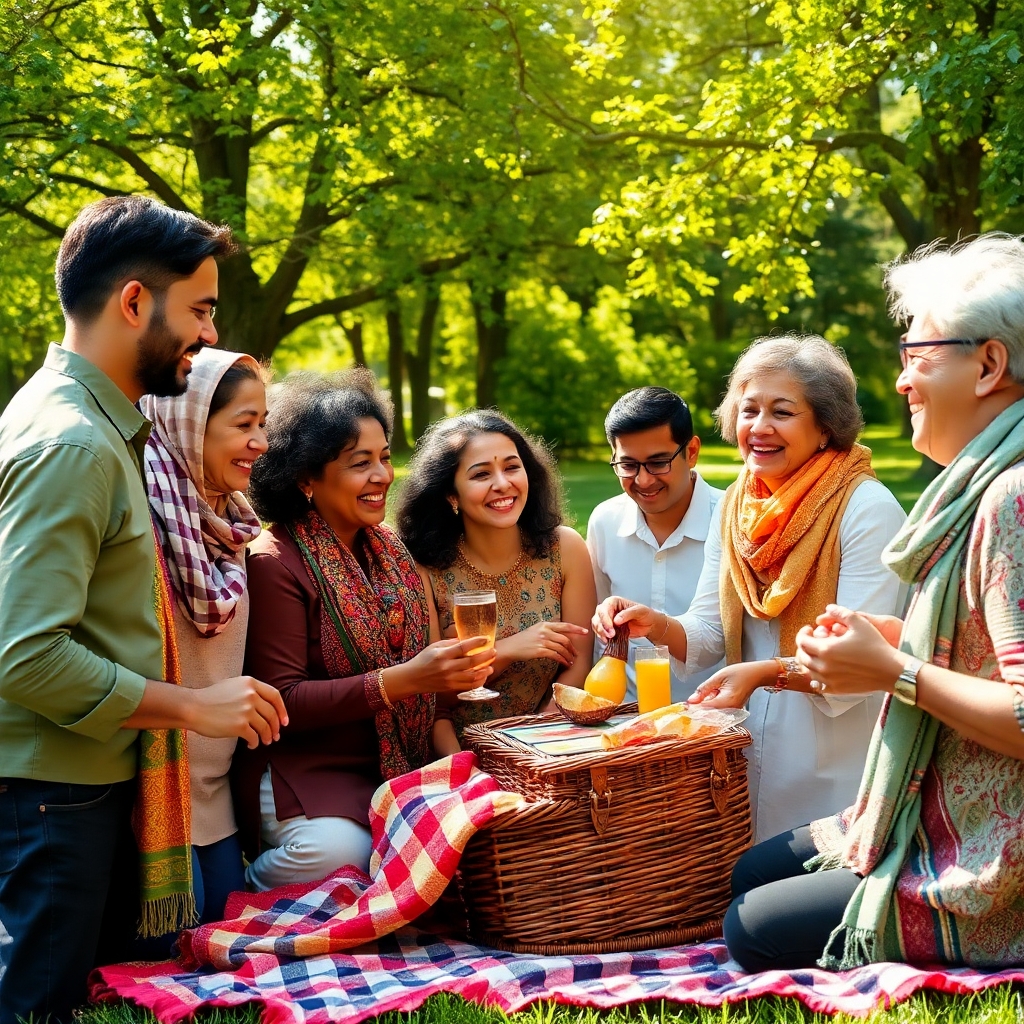 Diverse Group of People in Harmony – free AI stock image