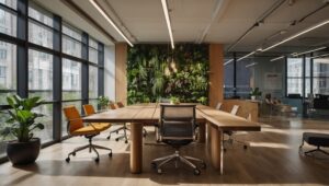 Diverse Team Collaborating in Modern Office – free AI stock image