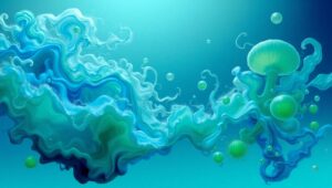 Dreamlike Biomorphic Landscapes – free AI stock image