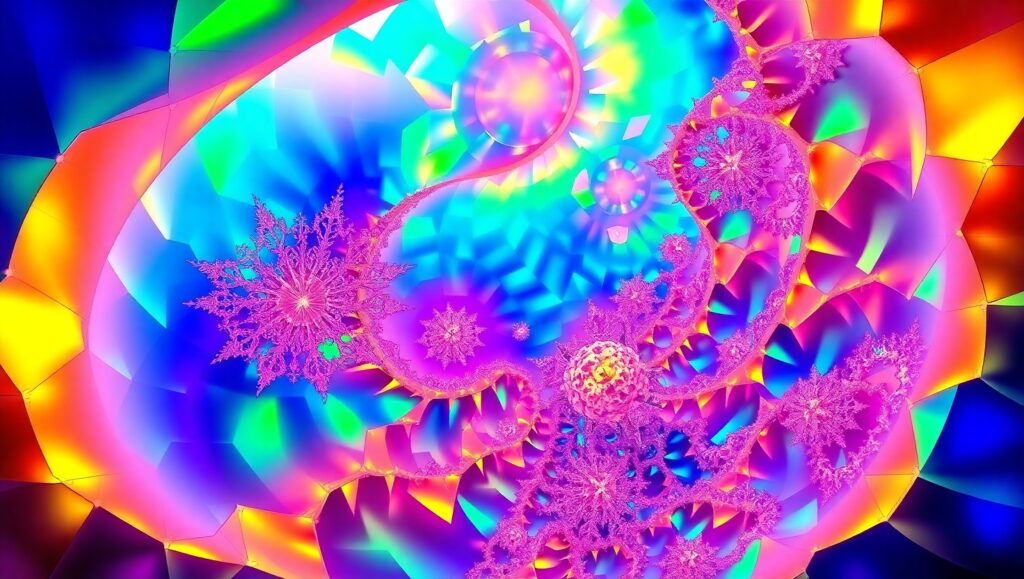 Dreamlike Geometric Fantasia – free AI stock image