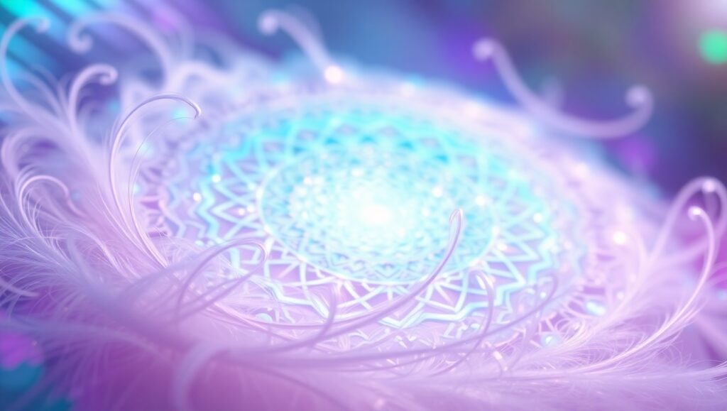 Dreamlike Geometric Swirls – free AI stock image