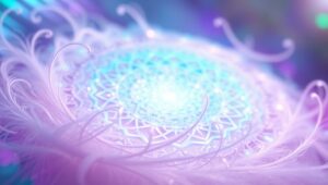 Dreamlike Geometric Swirls – free AI stock image