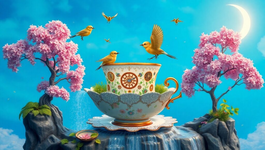 Dreamscape of Floating Wonders – free AI stock image