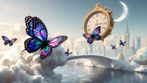 Dreamscape of Melting Time – free AI stock image