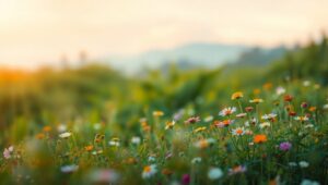 Dreamy Bokeh Landscape Creation – free AI stock image