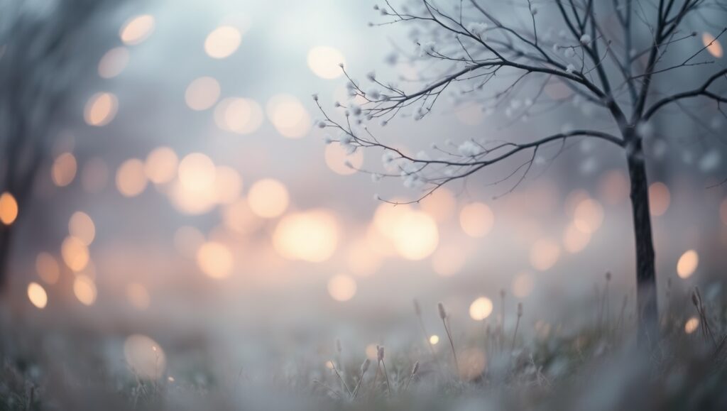 Dreamy Bokeh Landscape Lights – free AI stock image