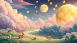 Dreamy Fantasy Landscape – free AI stock image