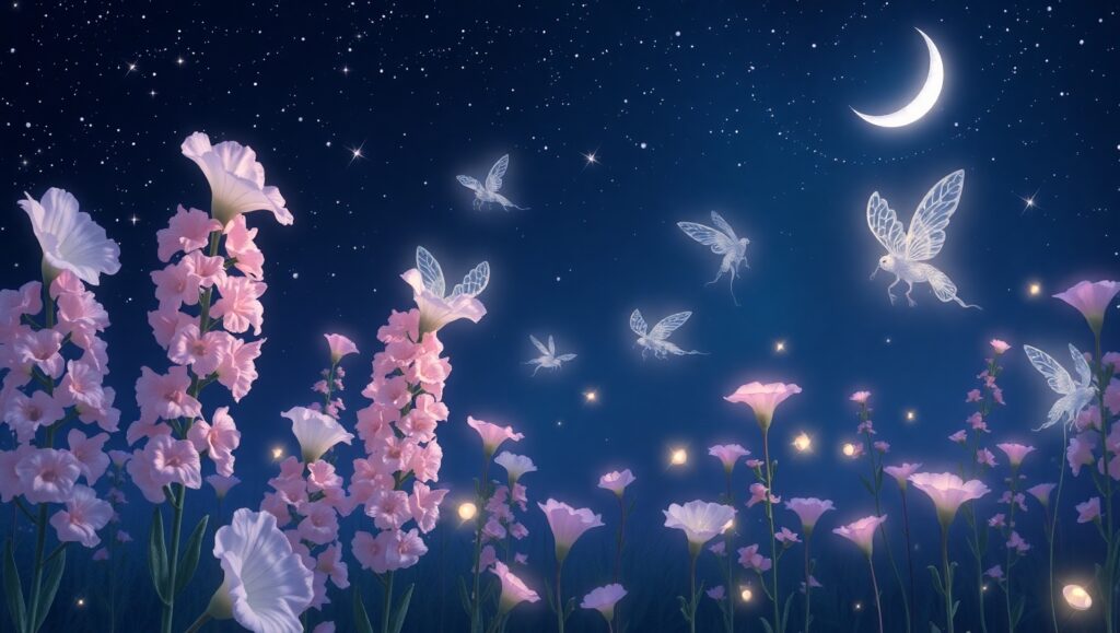 Dreamy Floral Cosmos – free AI stock image