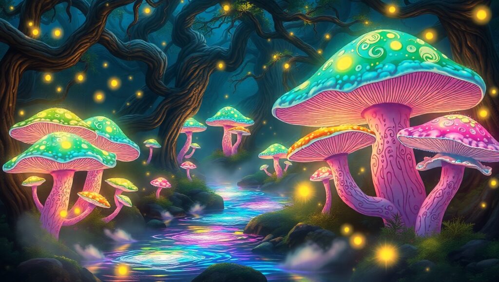 Dreamy Forest Adventure – free AI stock image