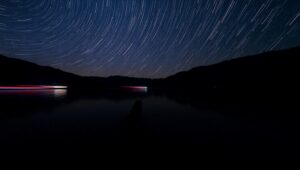 Dreamy Night on the Lake – free AI stock image