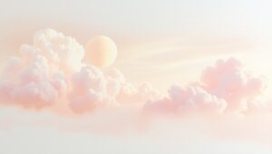 Dreamy Pastel Landscape at Dusk – free AI stock image
