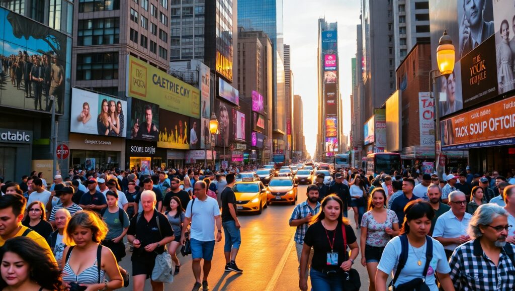Dusk in the City Streets – free AI stock image