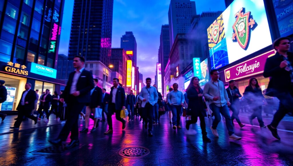 Dusk in the Urban Jungle – free AI stock image