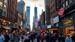 Dusk in the Urban Jungle – free AI stock image