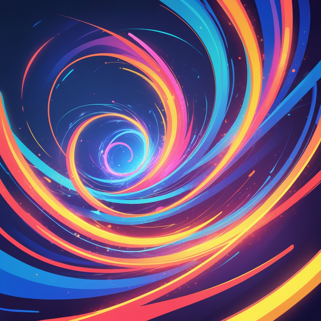 Dynamic Abstract Fitness Energy Flow – free AI stock image