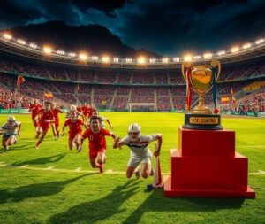 Dynamic Action in a Competitive Sports Event – free AI stock image