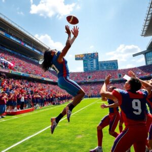 Dynamic Action in Team Sports Competition – free AI stock image