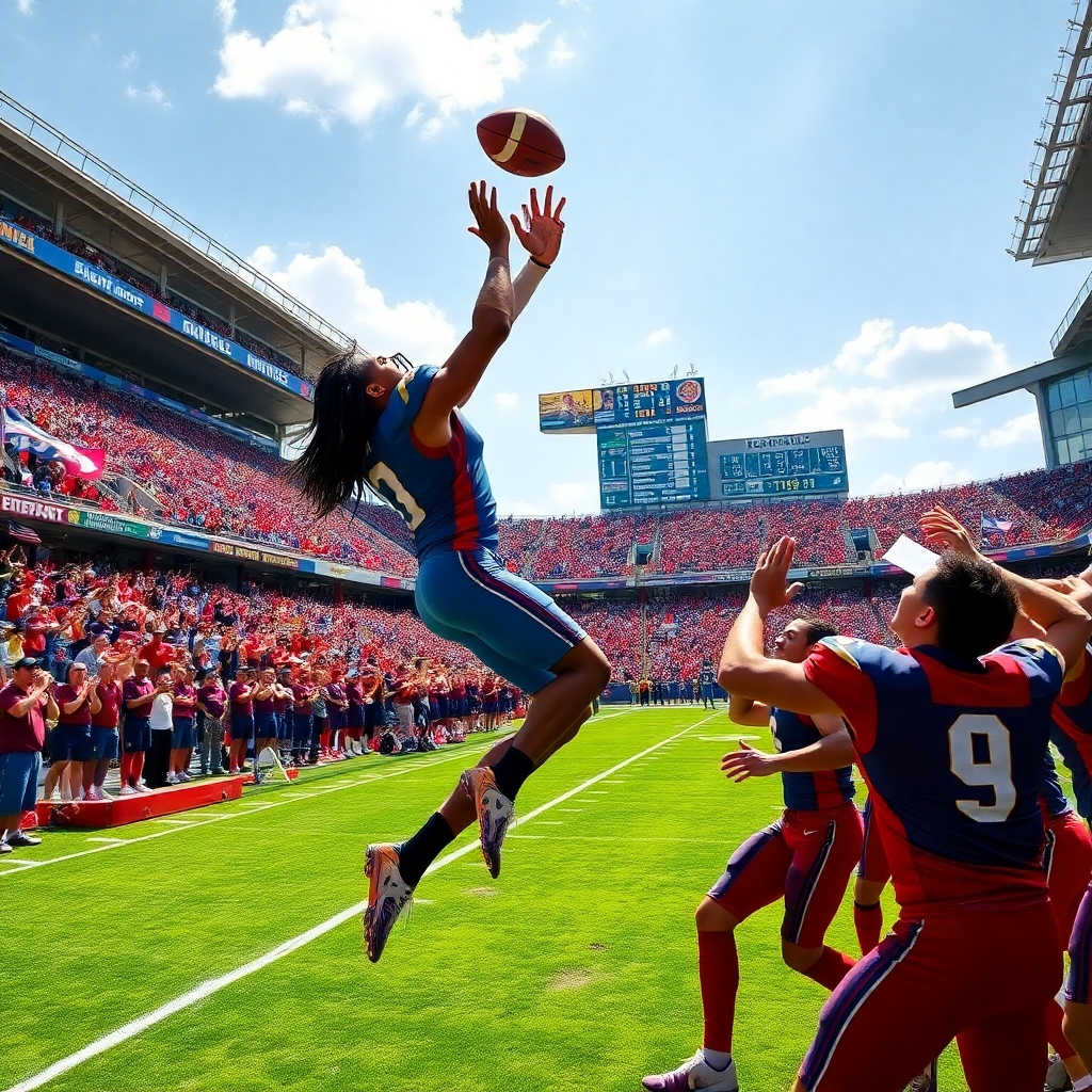 Dynamic Action in Team Sports Competition – free AI stock image