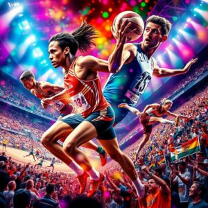 Dynamic Action Shots of Various Sports – free AI stock image
