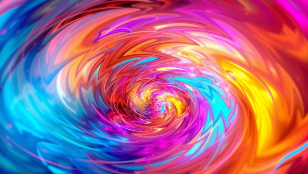 Dynamic Color Swirl in Abstract Form wn7 – free AI stock image