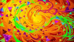 Dynamic Harmony in Abstract Form – free AI stock image