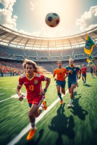 Dynamic Moments in Professional Sports – free AI stock image