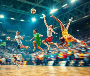 Dynamic Sports Action in Full Motion – free AI stock image