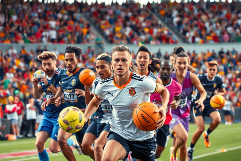 Dynamic Sports Action: Thrilling Moments Captured – free AI stock image
