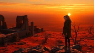 Echoes of a Forgotten Time – free AI stock image