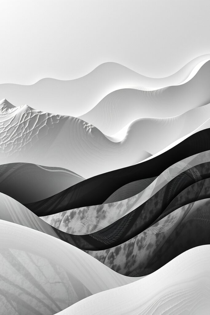 Embracing the Depths of Monochrome World – free AI stock image