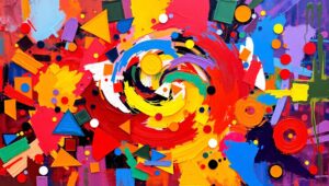 Emotional Geometric Harmony – free AI stock image