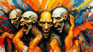 Emotional Turbulence in Expressionism – free AI stock image