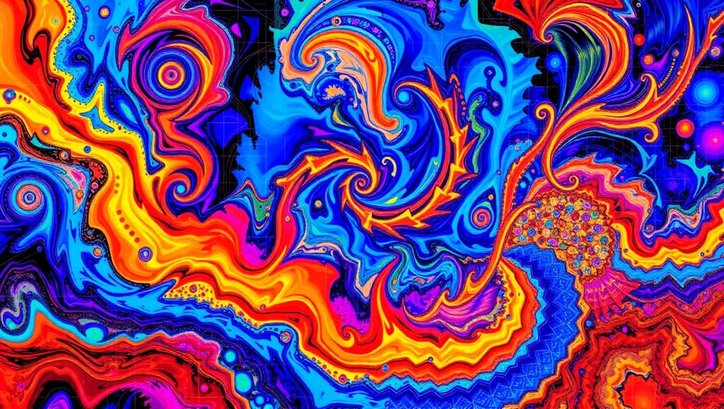 Emotional Whirlwind Abstract – free AI stock image
