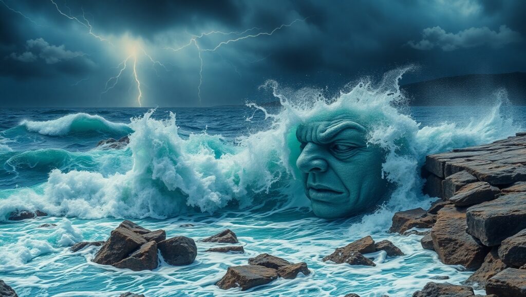 Emotions of a Turbulent – free AI stock image